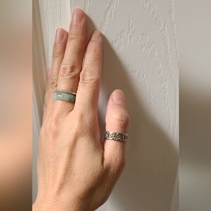 Thumb Ring Authentic 925 silver ring size 6.75 women (54mm)